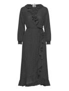 Just Female Niro Maxi Wrap Dress Svart