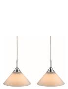 Skomager Pendel Sæt 2L Opal Glas Home Lighting Lamps Ceiling Lamps Pen...
