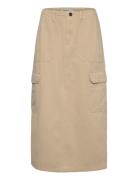 ONLY Onlmalfy Long Cargo Skirt Pnt Beige