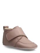 En Fant Baby Leather Slippers Beige