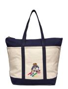 Polo Ralph Lauren Polo Bear Canvas Tote Kräm