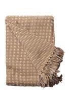 Tæppe-Lige Home Textiles Cushions & Blankets Blankets & Throws Beige A...
