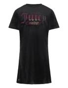 Juicy Couture Luxe Diamante Fitted Ss Tee Dress Svart