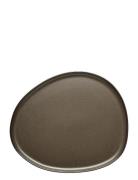 Aida Raw Metallic Brown - Organic Middags Tallerken 1 Stk 29X25 Cm Bru...