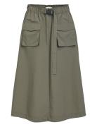 Object Objbeccy Long Skirt 131 Khaki Green