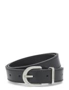 Calvin Klein Round Buckle Logo Loop Belt 2.5 Svart