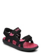 Timberland Perkins Row Backstrap Sandal Black W Bright Pink Svart