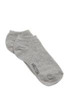 Melton Cotton Sneaker Socks Grå