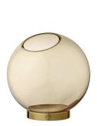 AYTM Globe Vase W. Stand Beige