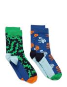 Happy Socks 2-Pack Kids Crocodile Socks Multi/patterned