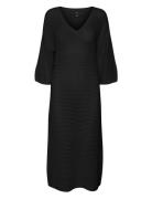 Vero Moda Vmmadera 3/4 Calf Dress Boo Svart