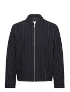 Les Deux Como Coach Twill Pinstripe Jacket Marinblå