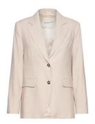 GANT Reg Stretch Linen Blazer Beige