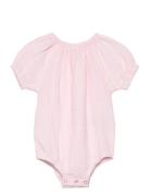 Huttelihut Romper Ss Muslin Rosa