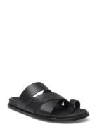 ALOHAS Harllow Black Leather Sandals Svart