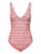 Panos Emporio Zigzag Simi Swimsuit Rosa