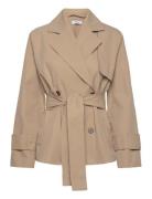 Marville Road Trudy Short Trench Coat Beige