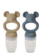 Nuuroo Lauge Silic Fruit Pacifier 2-Pack Multi/patterned