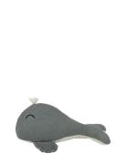 Wabi Sabi Whale Cushion 42X20X15 Toys Soft Toys Stuffed Animals Blue N...