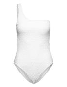 Mango Asymmetrical Textured Swimsuit Vit