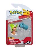 Pokemon Battle Figure Chespin And Beldum Toys Playsets & Action Figure...