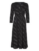 ONLY Onlnew Pella L/S Foil Wrap Dress Jrs Svart