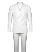 Lindbergh Plain Db Mens Suit - Normal Lenght Vit