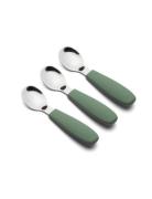 Theodor Spoons 3 Pack Home Meal Time Cutlery Green Nuuroo