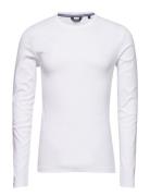 Lindbergh Basic Tee O-Neck L/S Vit