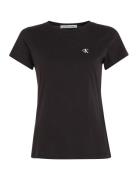 Calvin Klein Jeans Ck Embroidery Slim Tee Svart