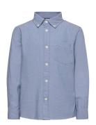 Lindex Shirt Blue Oxford Blå