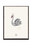 Lady Swan - 30X40 Home Kids Decor Posters & Frames Posters Multi/patte...