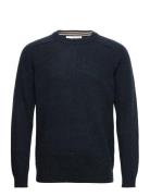 Selected Homme Slhnewcoban Lambs Wool Crew Neck W Noos Marinblå