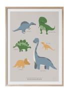 Dinosaurier Home Kids Decor Posters & Frames Posters Multi/patterned K...