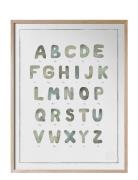 The Alphabet Watercolour - På Engelska Home Kids Decor Posters & Frame...