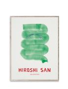Hiroshi San, 30X40 Home Kids Decor Posters & Frames Posters Green MADO