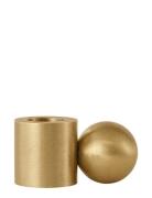 Palloa Solid Brass Candleholder - Low Home Decoration Candlesticks & L...