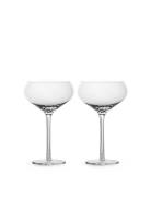 Sagaform Saga Champagne Coupe Glass, 2-Pack Nude