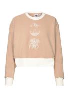 Adidas Originals Graphic Polar Fleece Sweatshirt Beige