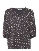 Saint Tropez Minasz V-N Blouse Marinblå