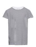 Mads Nørgaard Organic Jersey Stripe Tuvina Tee Fav Vit