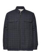 Knowledge Cotton Apparel Teddy Lining Checked Overshirt - Oc Multi/pat...