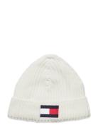 Tommy Hilfiger Fleece Big Flag Beanie Vit