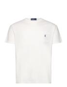 Polo Ralph Lauren Classic Fit Cotton-Linen Pocket T-Shirt Vit