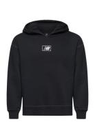 New Balance Nb Essentials Graphic Bb Fleece Hoodie Svart