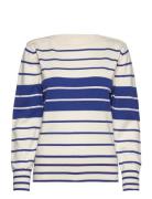 GANT Block Stripe Boat Neck Blå