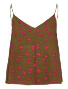 Mads Nørgaard Bumpy Flower Sontra Top Khaki Green