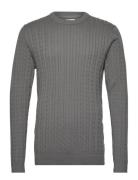 Jack & J S Jjcarlson Knit Crew Neck Grå