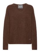 MOS MOSH Mmthora V-Neck Knit Brun