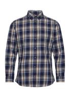 Selected Homme Slhslim-Dan Flannel Shirt Ls O Marinblå